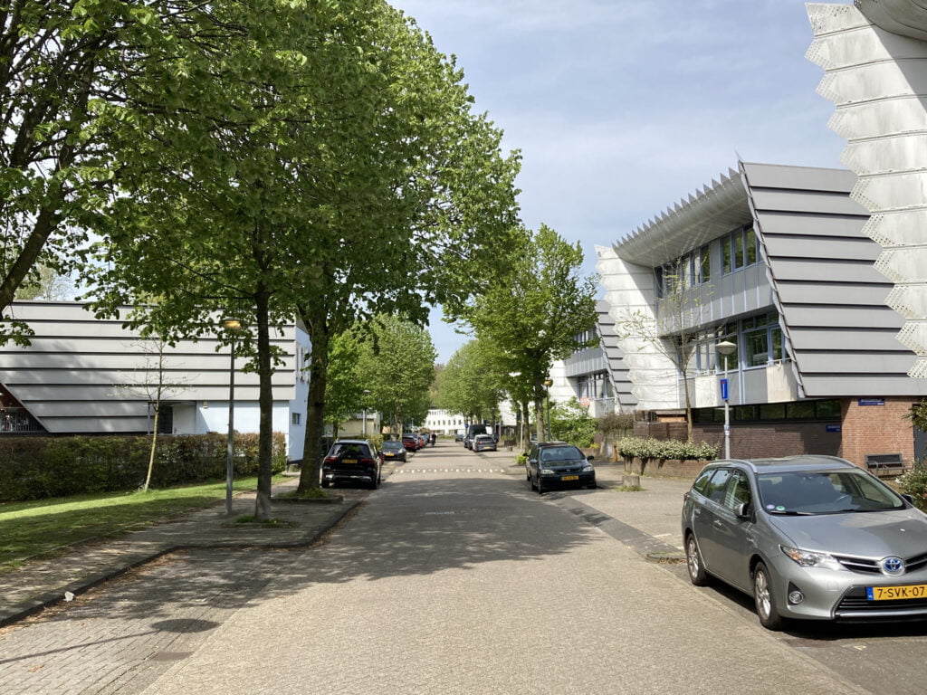 Straat langs Kerksloot in deelplan van architect Sjoerd Soeters.